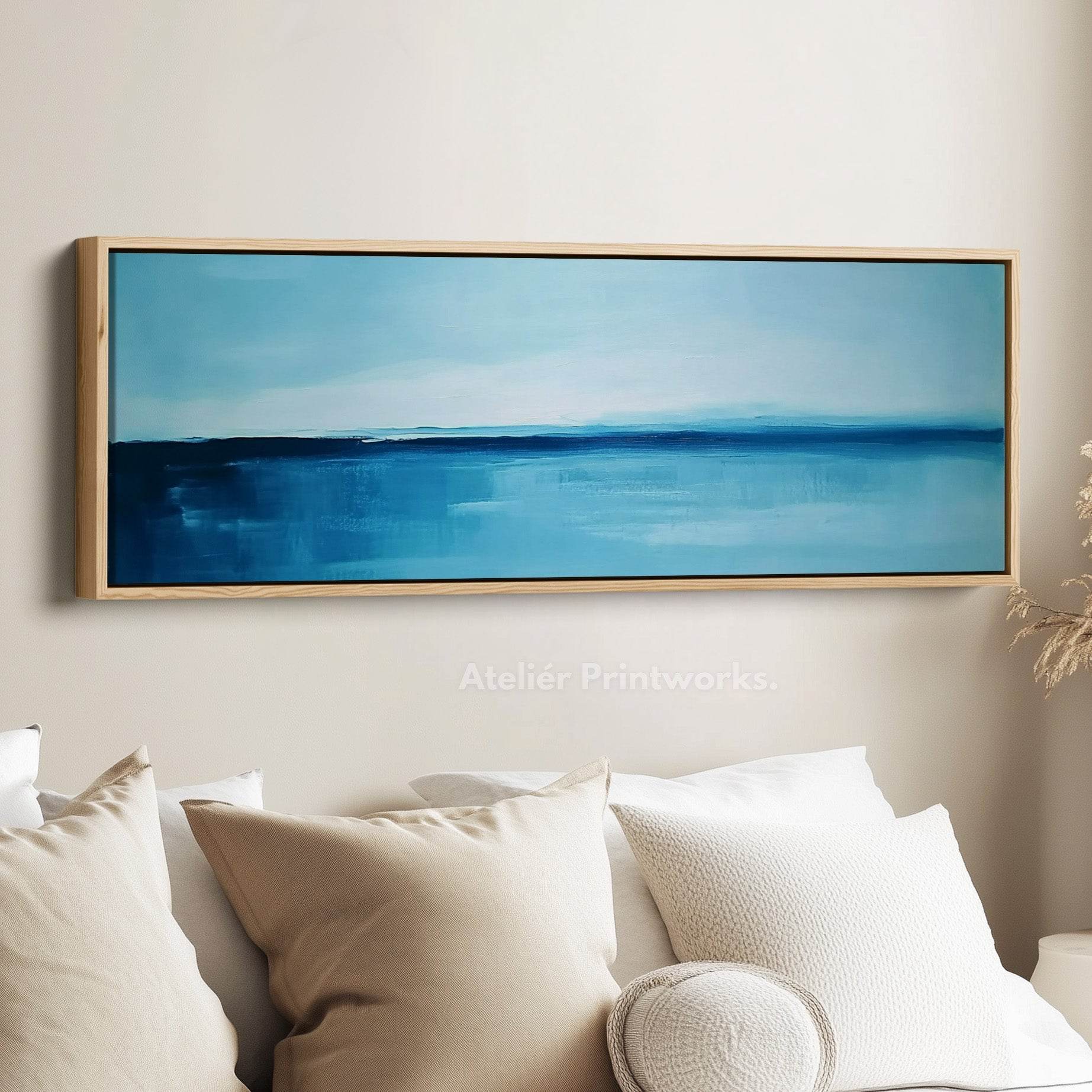 Abstract Brown and Blue Landscape Wall Art | BIG Wall Décor Abstract Brown and Blue Landscape Wall Art | BIG Wall Décor