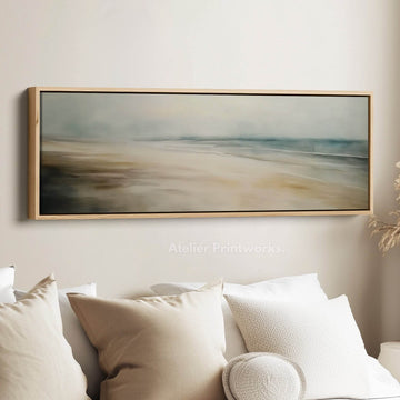 Abstract Landscape horizontal Large Wall Art Framed Canvas - Atelier Printworks