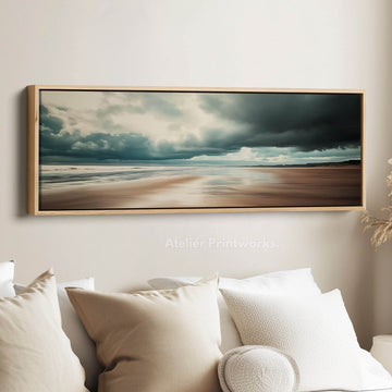 Large Panoramic Beach Canvas Horizontal Wall Art - Atelier Printworks