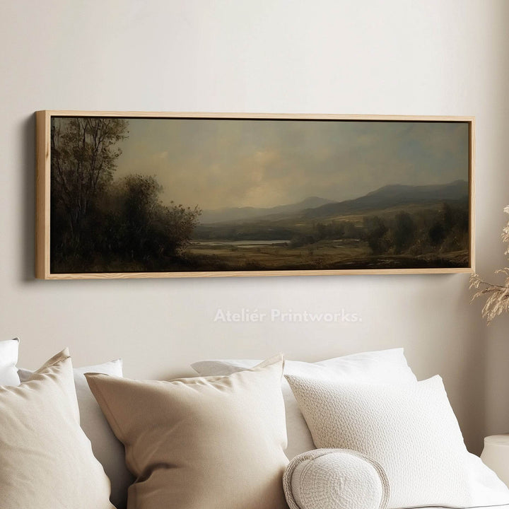 Vintage Landscape Long Narrow Horizontal Wall Decor - Atelier Printworks