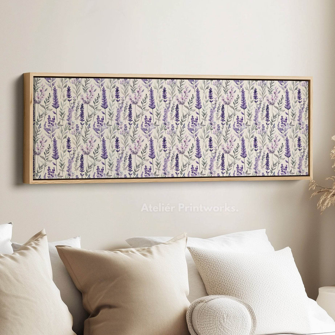 Panoramic Long Narrow Wall Art Lavender - Atelier Printworks
