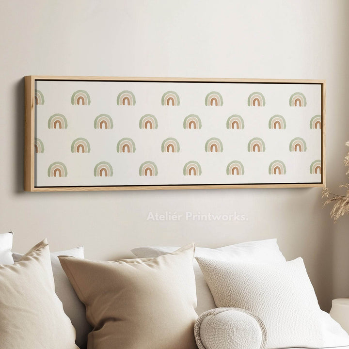 Boho Rainbows Long Narrow Nursery Kids Wall Decor - Atelier Printworks