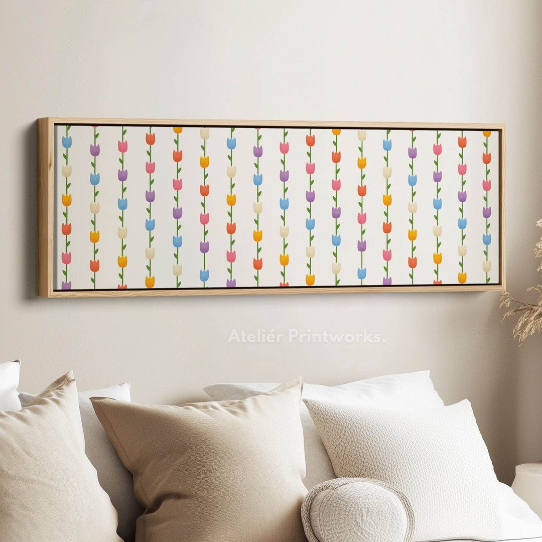 Horizontal Wall Art Colorful Tulips - Atelier Printworks