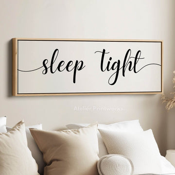 Above Bed Wall Art Long Panoramic 'Sleep Tight' - Atelier Printworks