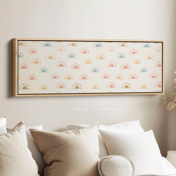 Long Skinny Kids Room Wall Decor Sun Doodle - Atelier Printworks