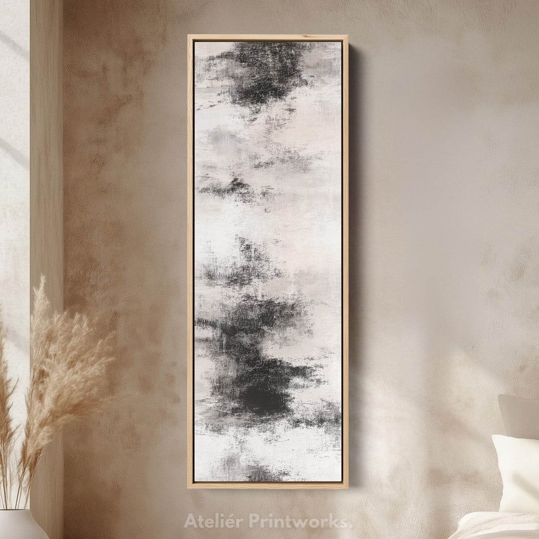 Tall Vertical Neutral Cloud Abstract Long Narrow Wall Decor - Atelier Printworks