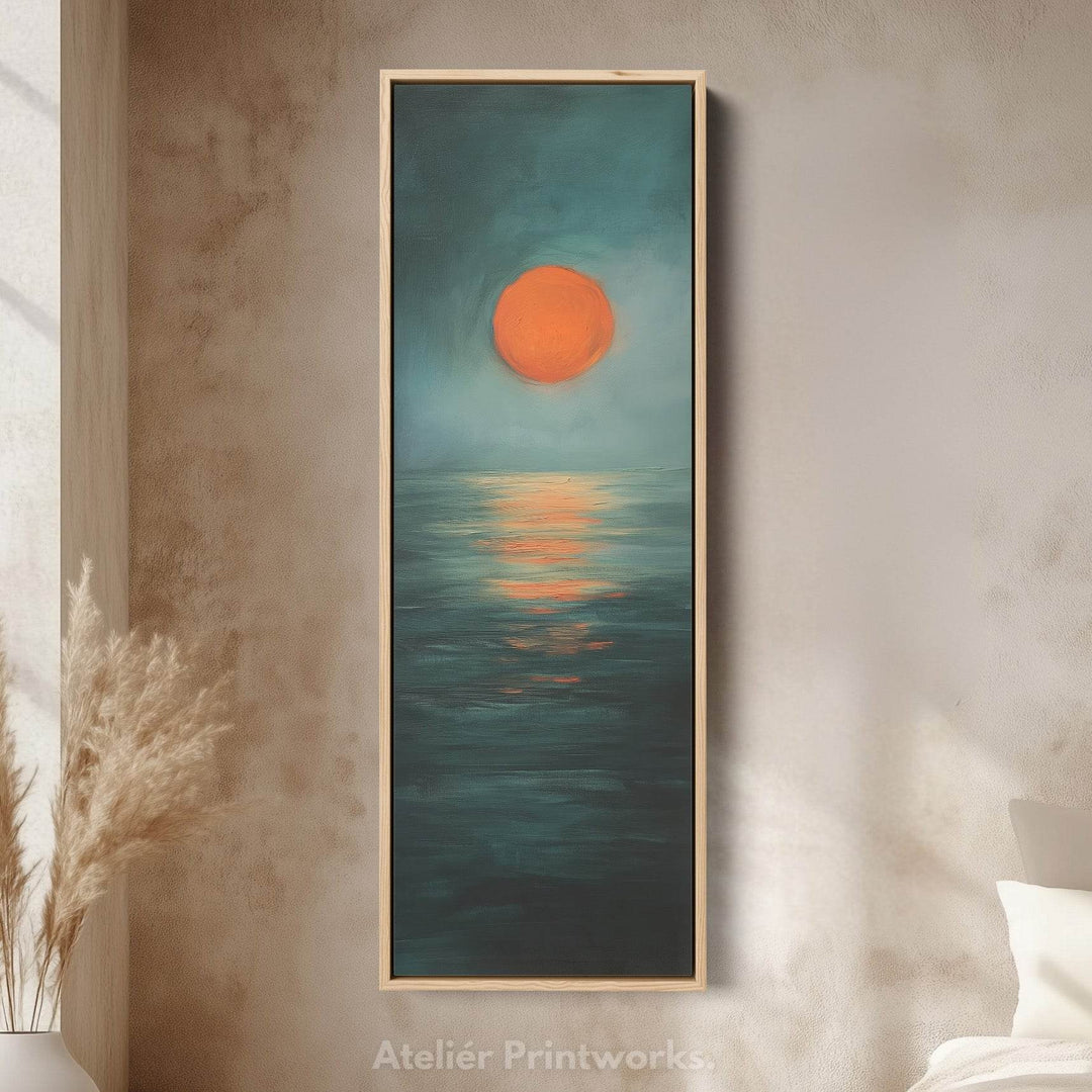 Minimalist Sunset Large Framed Wall Pictures For Living Room - Atelier Printworks