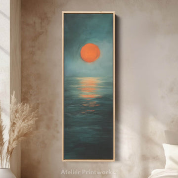 Minimalist Sunset Large Framed Wall Pictures For Living Room - Atelier Printworks