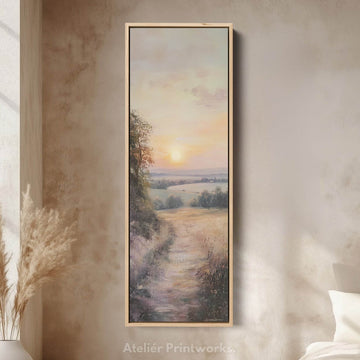 Long Narrow Vertical Large Wall Decor English Countryside - Atelier Printworks