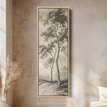 Vintage English Countryside Large Long Vertical Wall Art - Atelier Printworks