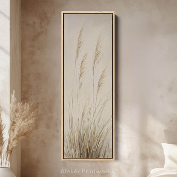 Wild Grass Vertical Wall Decor Tall Hallway Decor - Atelier Printworks