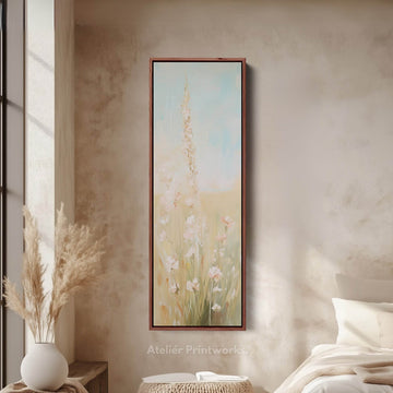 Tall Vertical Wall Art - Floral Painting - Atelier Printworks