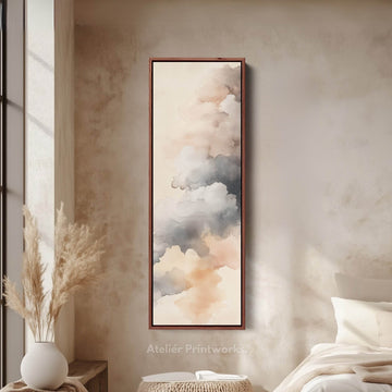 Tall Skinny Vertical Cloud Wall Art - Atelier Printworks