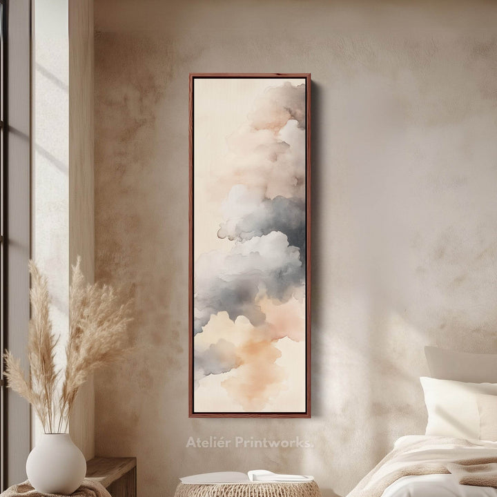 Tall Skinny Vertical Cloud Wall Art - Atelier Printworks