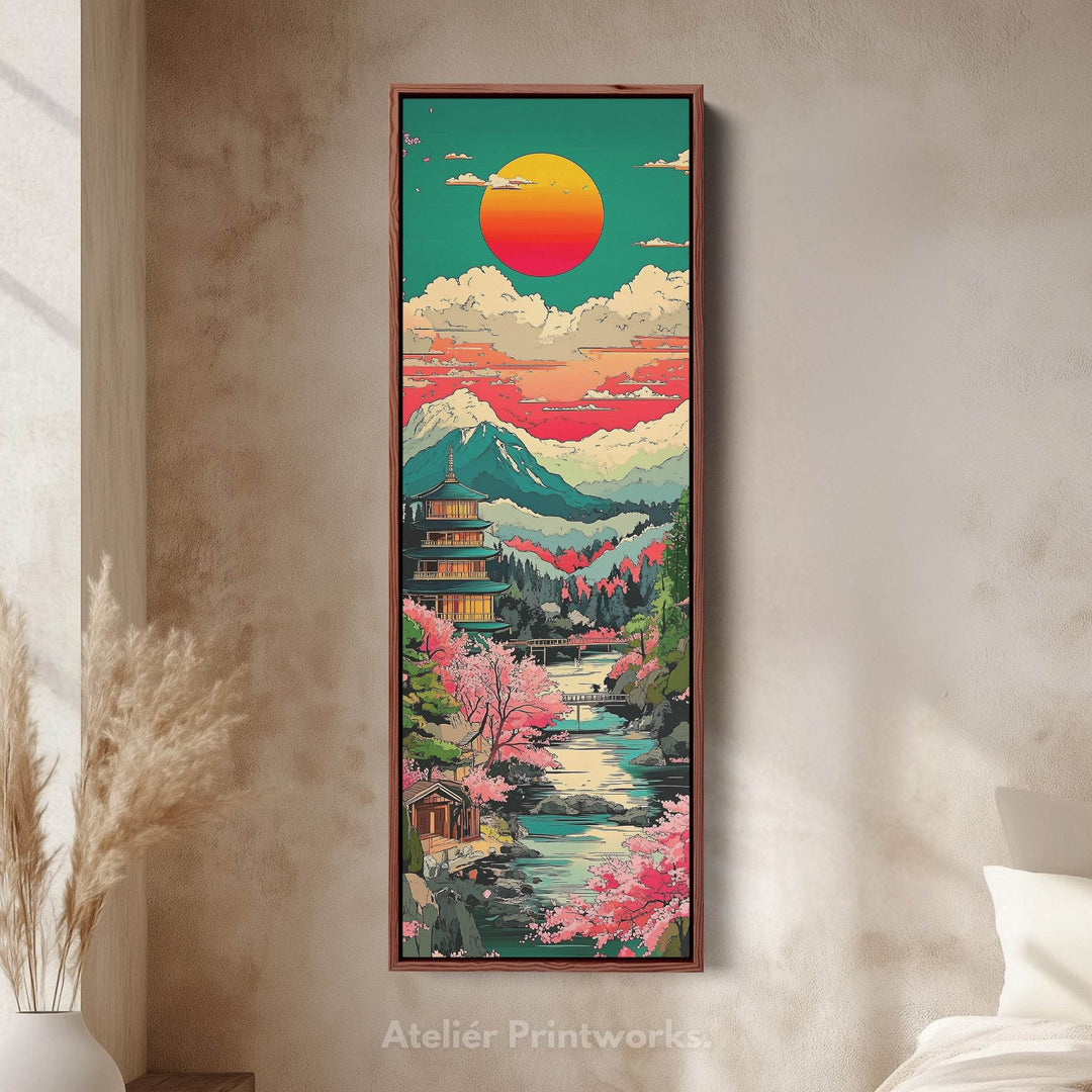 Japanese Landscape Vertical Wall Art - Atelier Printworks