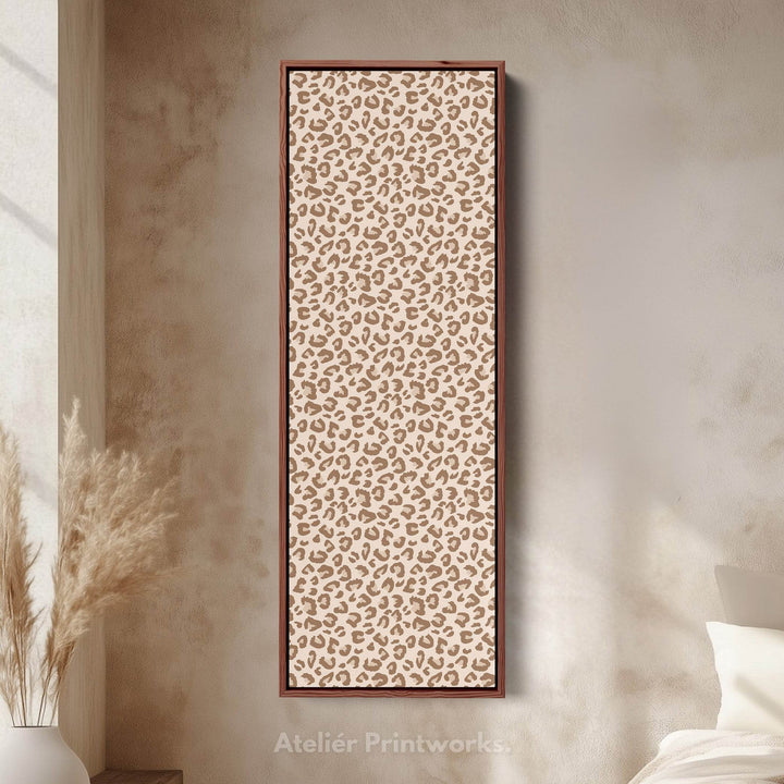 Leopard Print Vertical Tall Long Wall Art - Atelier Printworks