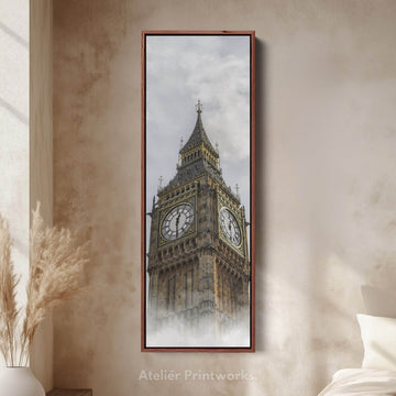 Big Ben London Framed Vertical Wall Art - Atelier Printworks