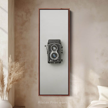 Minimalist Photography Rollieflex Framed Vertical Wall Art - Atelier Printworks