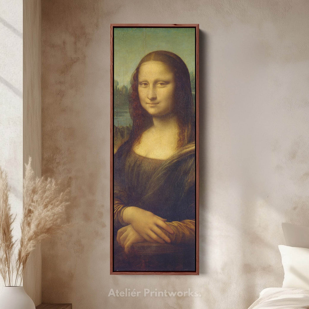 Long Vertical Wall Art Leonardo Di Vinci Mona Lisa - Atelier Printworks