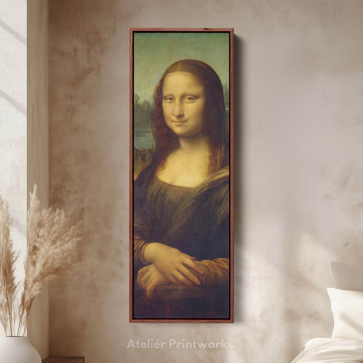 Long Vertical Wall Art Leonardo Di Vinci Mona Lisa - Atelier Printworks