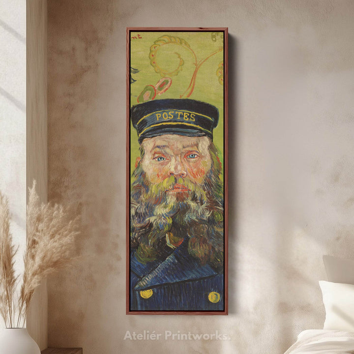 Van Gogh The Postman Narrow Vertical Wall Art - Atelier Printworks