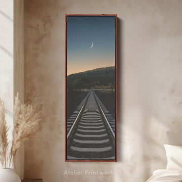 Railway Narrow Vertical Wall Art - Atelier Printworks