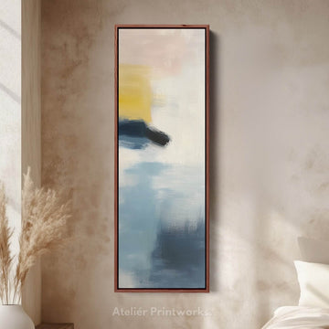 Tall Skinny Vertical Pastel Abstract Wall Art - Atelier Printworks
