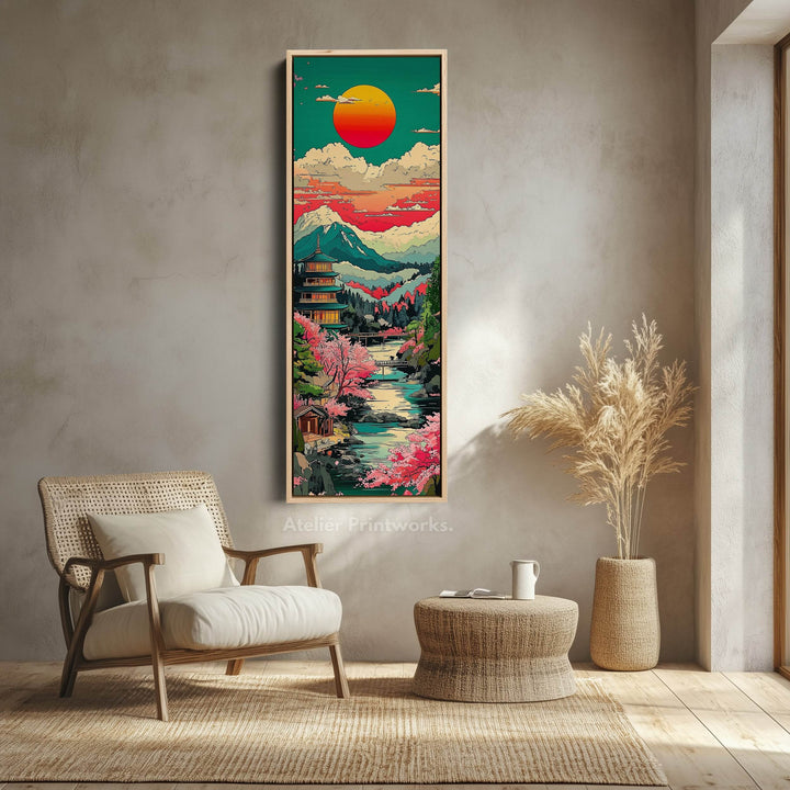 Japanese Landscape Vertical Wall Art - Atelier Printworks
