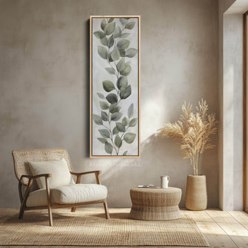 Eucalyptus Leaves Vertical Wall Art - Atelier Printworks