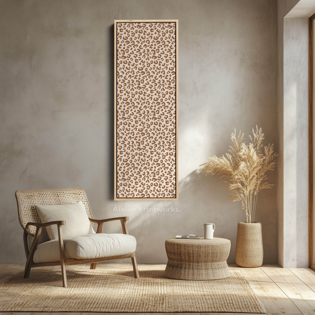 Leopard Print Vertical Tall Long Wall Art - Atelier Printworks