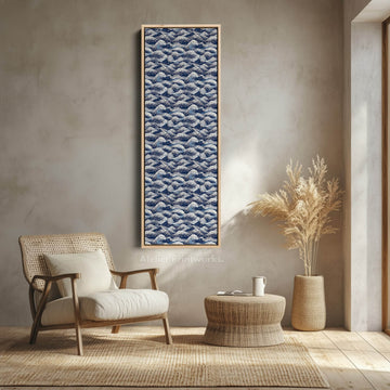 Vertical Wall Art Japandi Wave Tall Wall Decor - Atelier Printworks