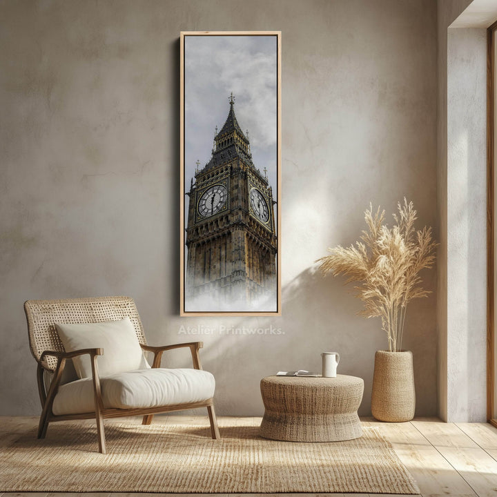 Big Ben London Framed Vertical Wall Art - Atelier Printworks