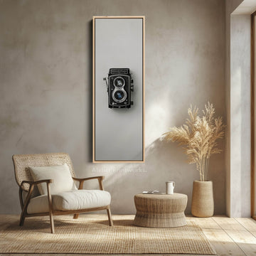 Minimalist Photography Rollieflex Framed Vertical Wall Art - Atelier Printworks