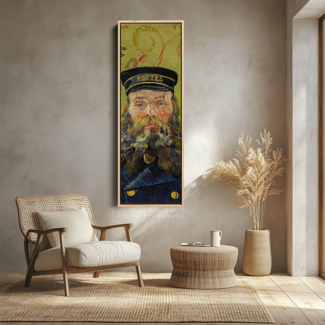 Van Gogh The Postman Narrow Vertical Wall Art - Atelier Printworks