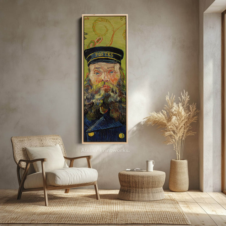 Van Gogh The Postman Narrow Vertical Wall Art - Atelier Printworks