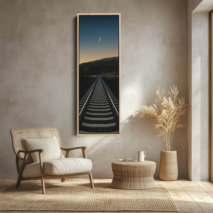 Railway Narrow Vertical Wall Art - Atelier Printworks