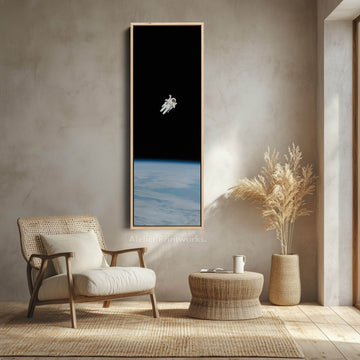 Long Vertical Wall Art Space Walk Astronaut - Atelier Printworks