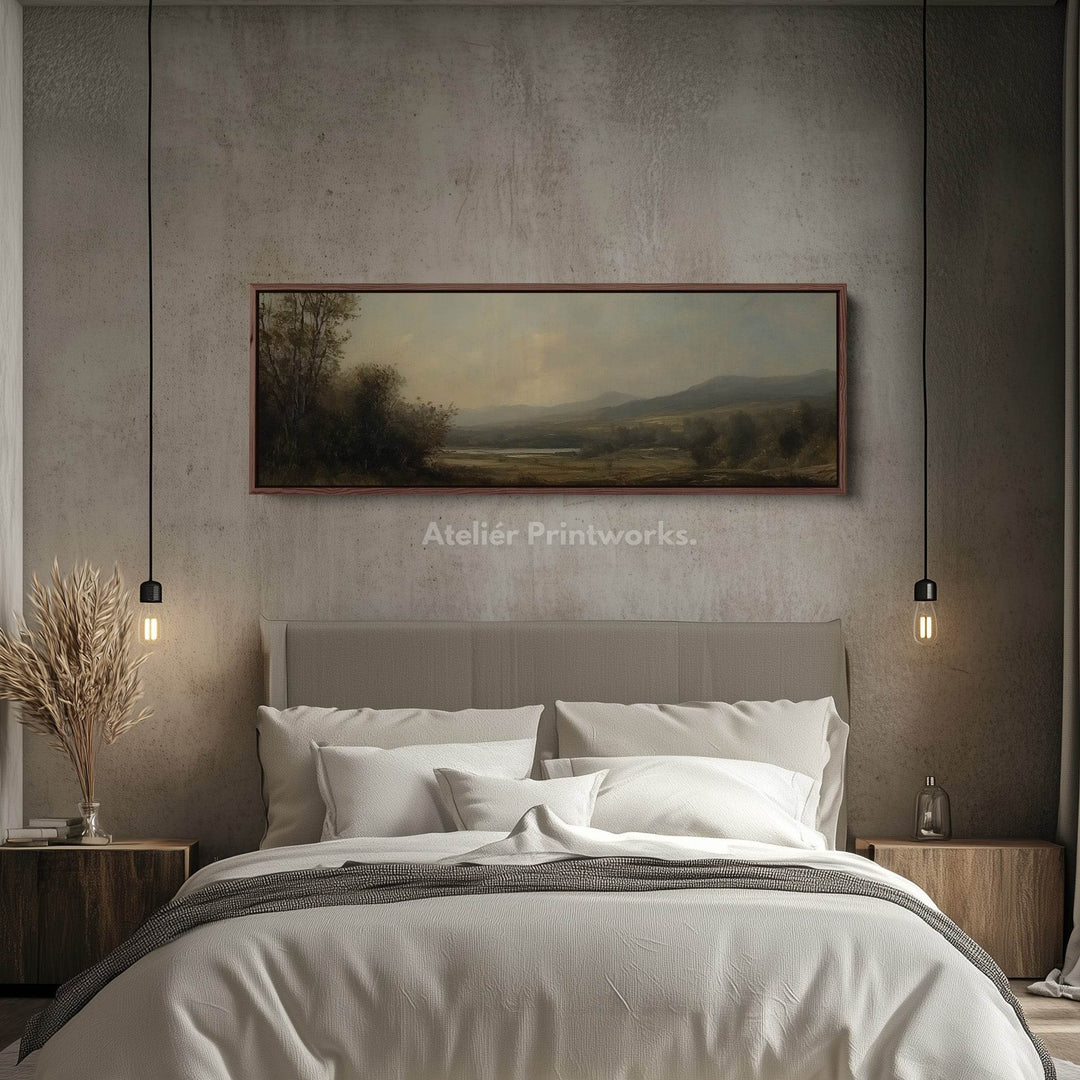 Vintage Landscape Long Narrow Horizontal Wall Decor - Atelier Printworks
