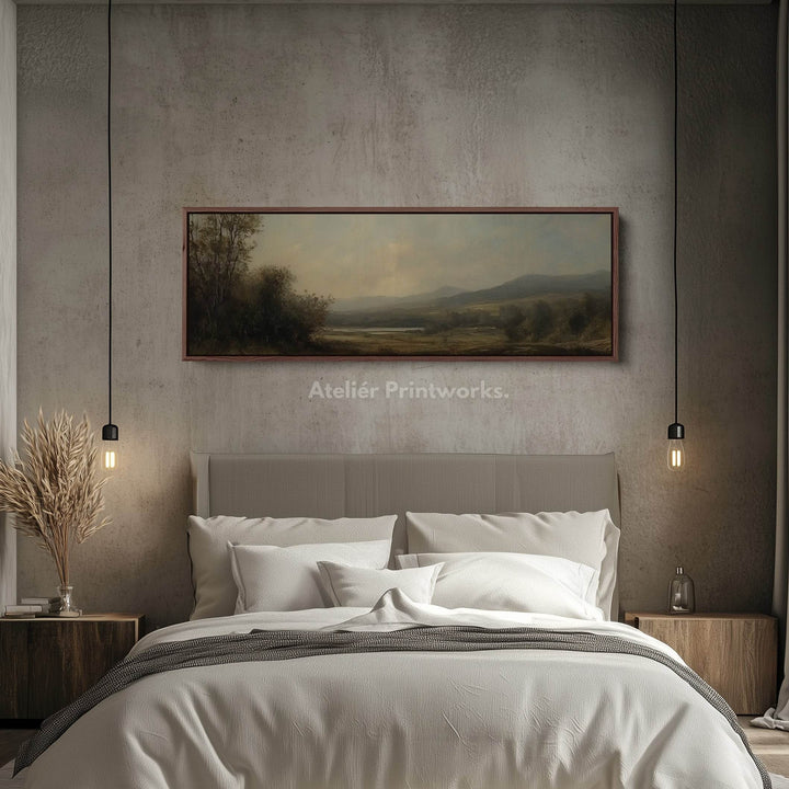 Vintage Landscape Long Narrow Horizontal Wall Decor - Atelier Printworks