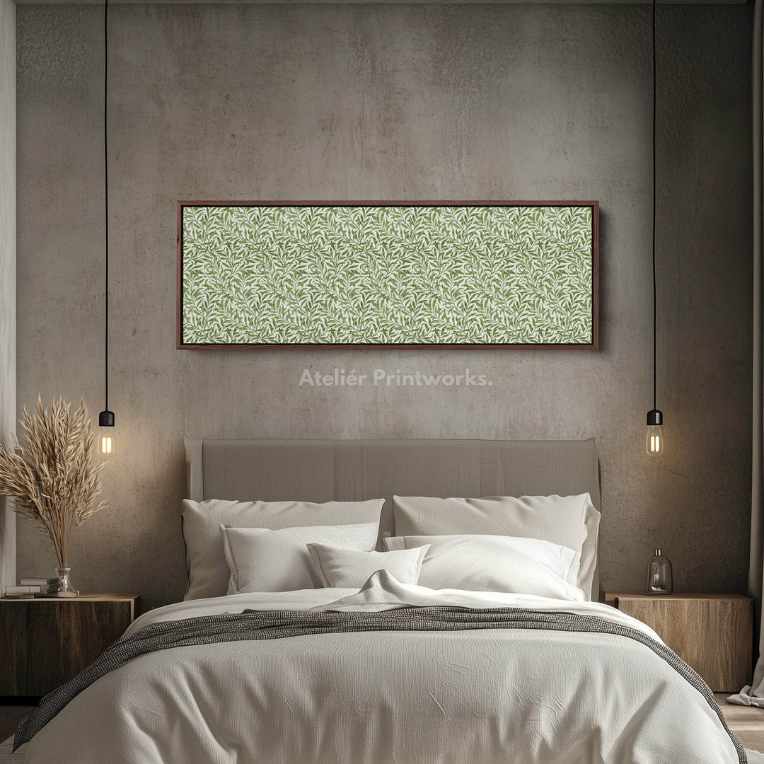 Botanical William Morris Willow Bough Narrow Long Wall Decor - Atelier Printworks