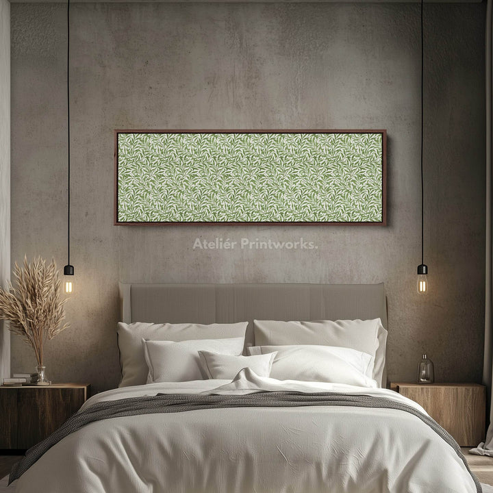 Botanical William Morris Willow Bough Narrow Long Wall Decor - Atelier Printworks