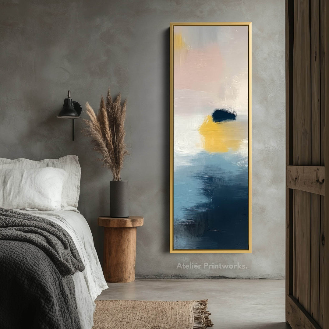 Abstract Pastel Long Vertical Wall Decor - Atelier Printworks