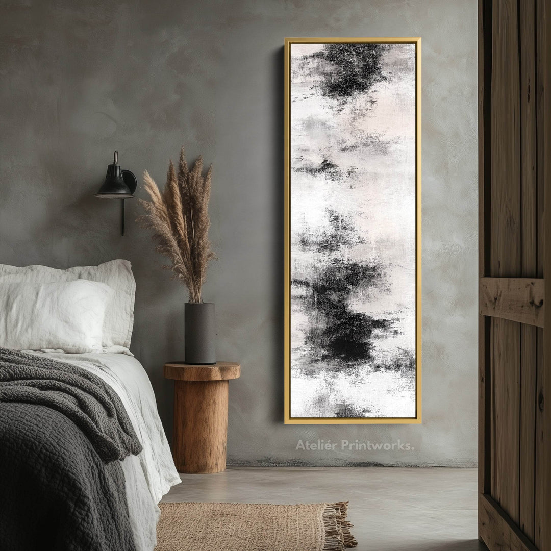 Tall Vertical Neutral Cloud Abstract Long Narrow Wall Decor - Atelier Printworks