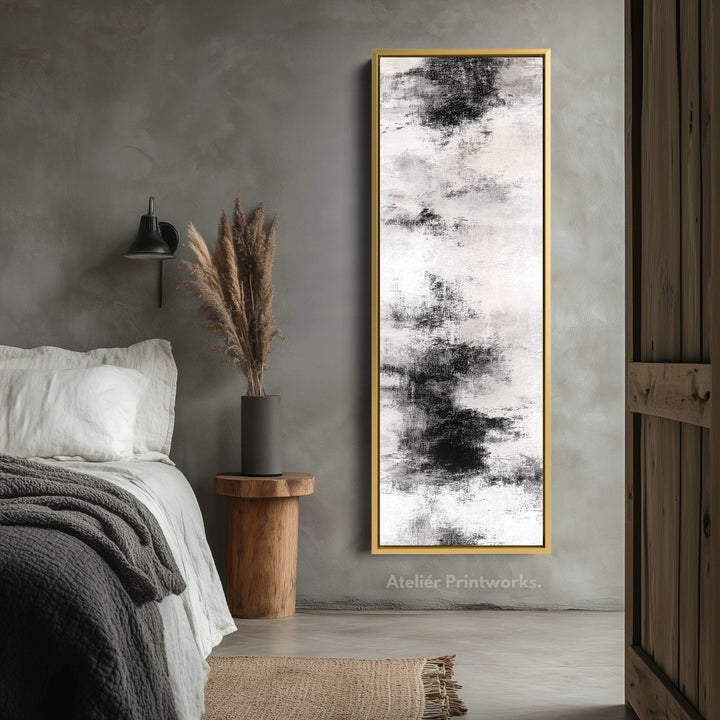 Tall Vertical Neutral Cloud Abstract Long Narrow Wall Decor - Atelier Printworks
