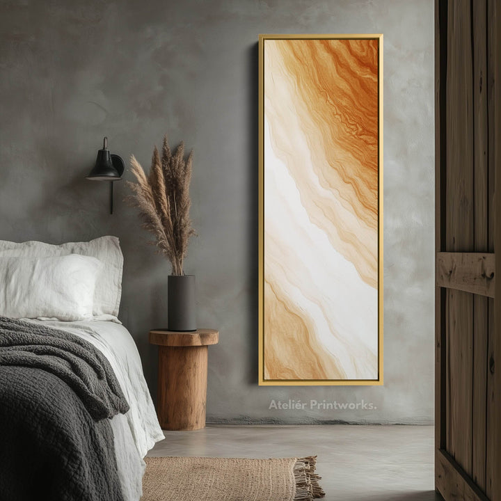 Minimalist Large Painting Vertical Long Wall Art Large Canvas Decor - Atelier Printworks