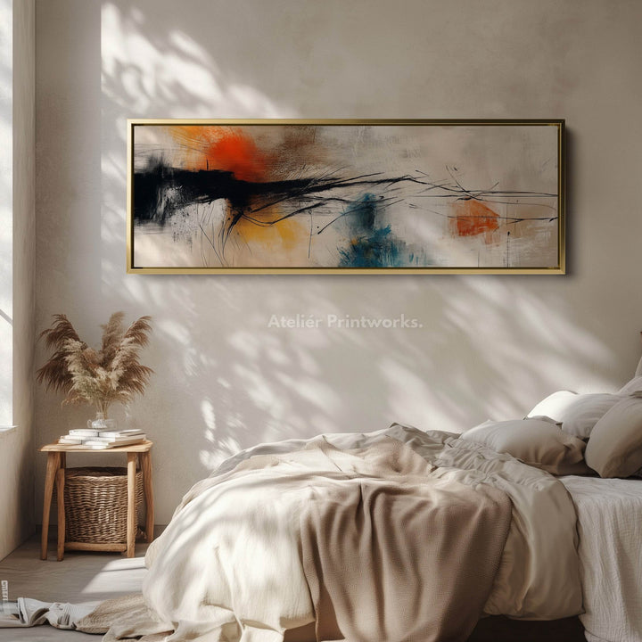 Colourful Abstract Large Horizontal Wall Art - Atelier Printworks