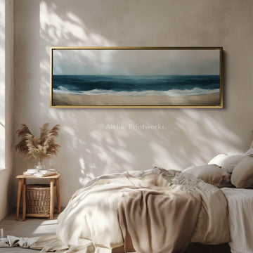 Abstract Beach Large Canvas Wall Art - Atelier Printworks