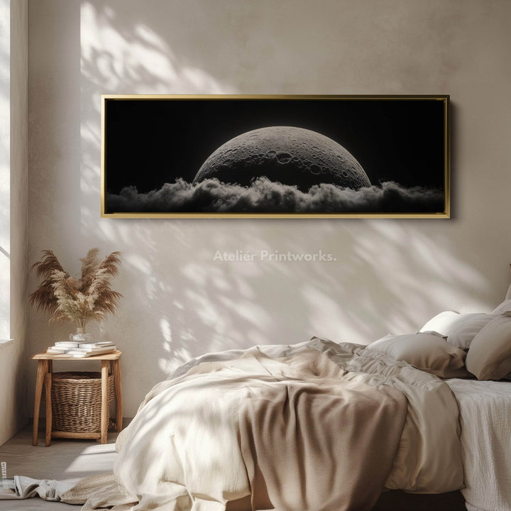 Abstract Moon Wide Narrow Skinny Wall Decor - Atelier Printworks