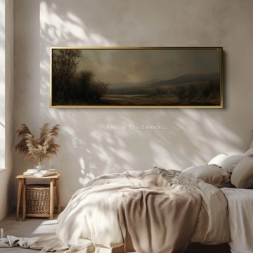 Vintage Landscape Long Narrow Horizontal Wall Decor - Atelier Printworks
