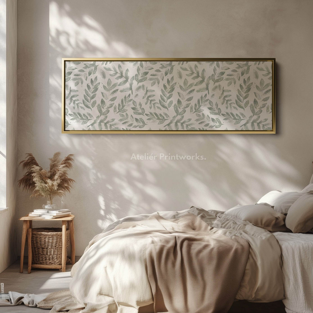 Sage Green Botanical Narrow Long Wall Decor - Atelier Printworks